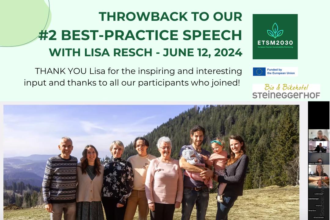 2nd Best Practice Speech of Lisa Resch from the Bio- & Bikehotel Steineggerhof (South Italy)