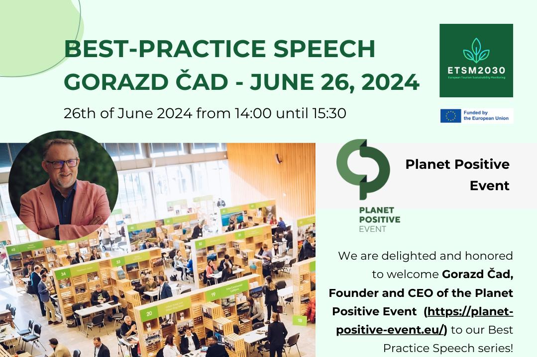 3rd Best Practice Speech from Gorazd Cad (Planet Positive Event) on 26th of June 2024